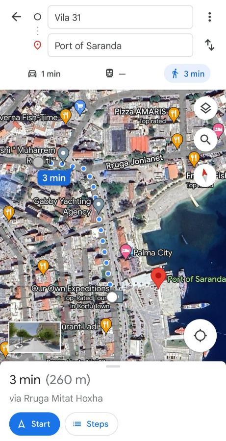 Vila 31 Sarandë エクステリア 写真