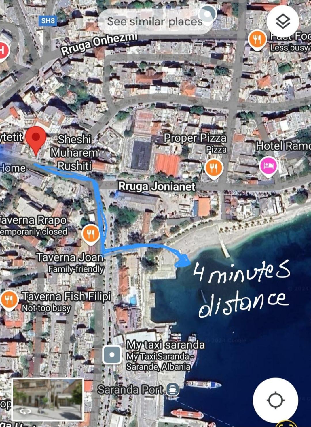 Vila 31 Sarandë エクステリア 写真